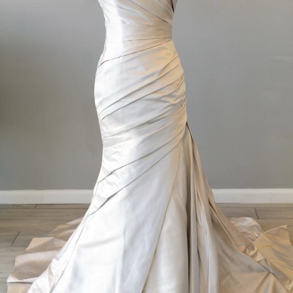 Gorgeous brand new wedding dress in oyster color - Picture 5 of 5